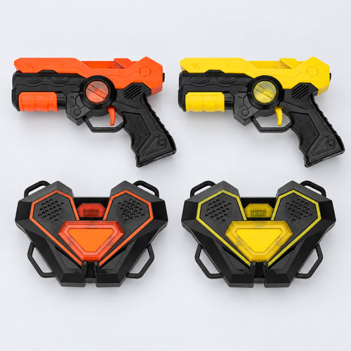 NeonRivals two player orange yellow — AI illustrative image based on supplied product references